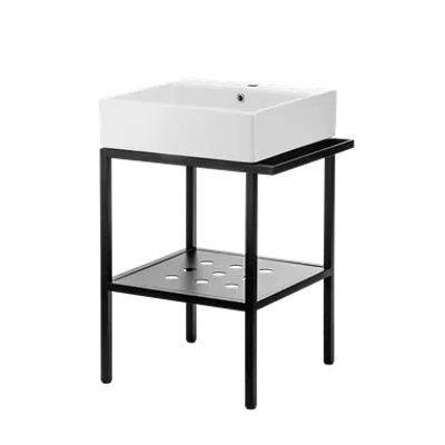 Image for TEMISTO Standing bathroom console, with washbasin - 56.5x50 cm