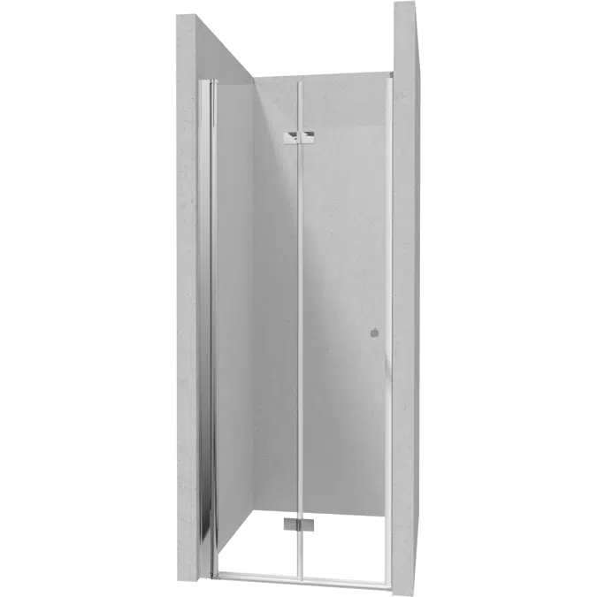 BIM objects - Free download! Kerria Plus, Shower door 80 cm - foldable ...