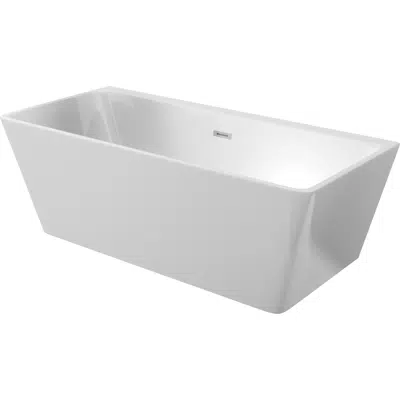 Immagine per Hiacynt, Acrylic bathtub back-to-wall/freestanding rectangular - 160 cm