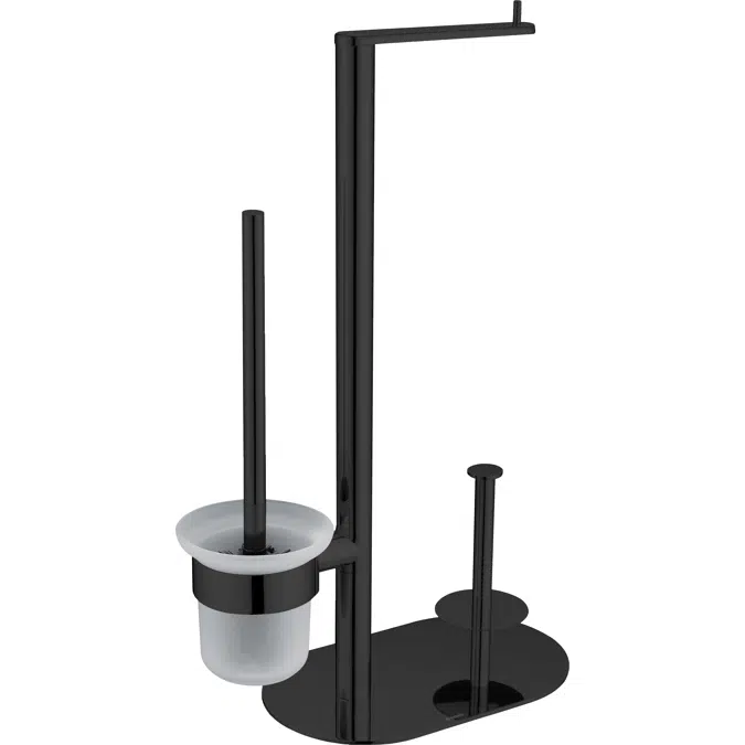 Round, Toilet paper stand - 3-function