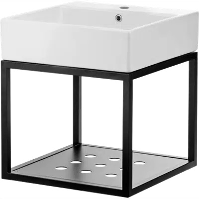 Image for TEMISTO Wall-mounted bathroom console, with washbasin - 60x50 cm
