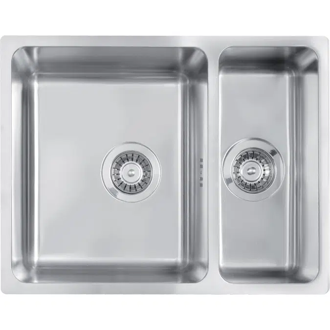 Egeria, Steel sink 1.5-bowl undermount