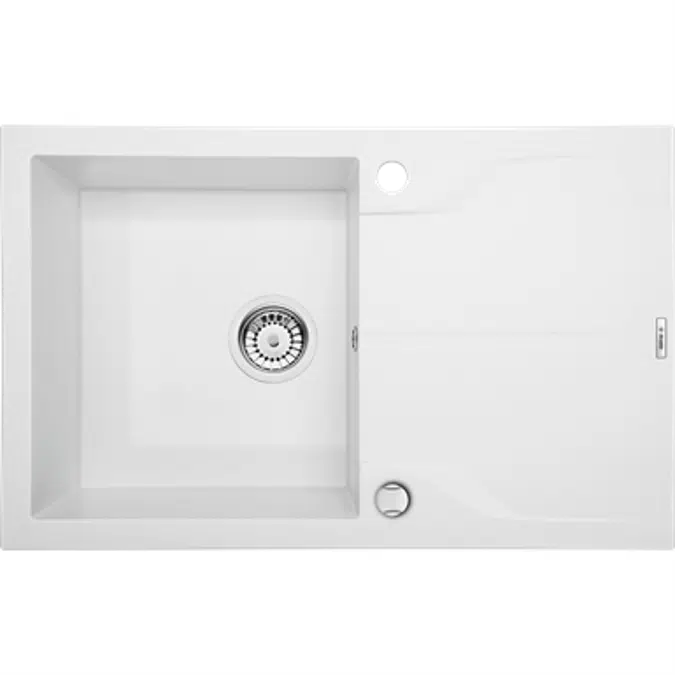 ANDANTE Granite sink, 1-bowl with drainer