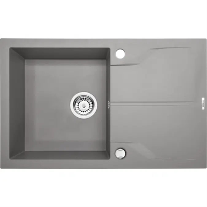 ANDANTE Granite sink, 1-bowl with drainer