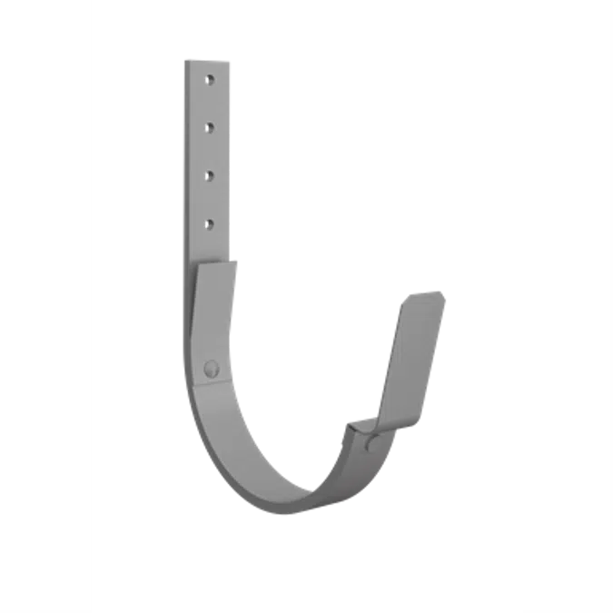 Rafter bracket with clips for half round gutter 100