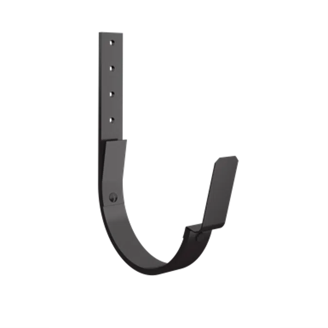 Rafter bracket with clips for half round gutter 100