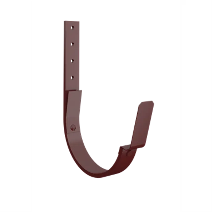 Rafter bracket with clips for half round gutter 100