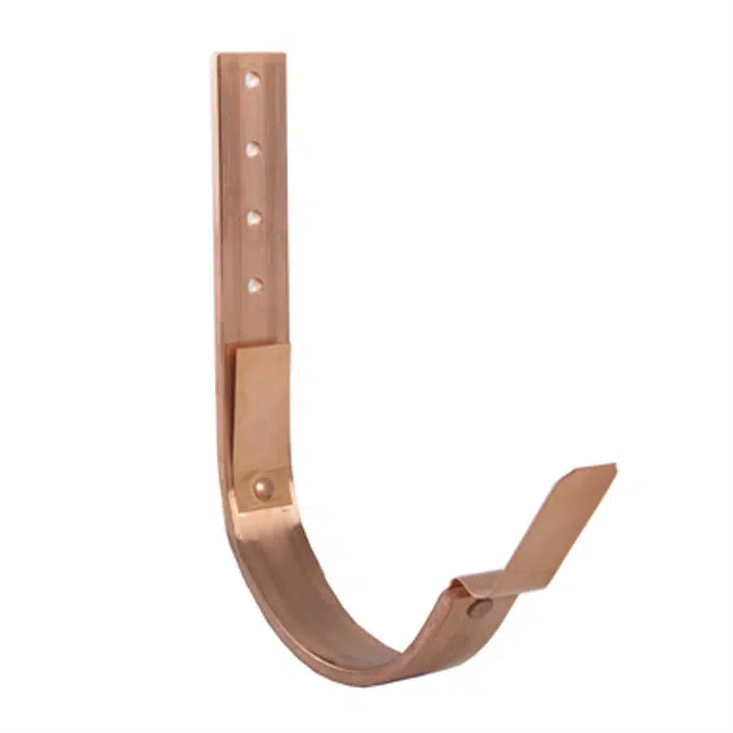 Rafter bracket with clips for half round gutter 100