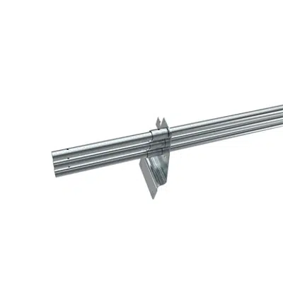 Image for Snow guard fence pipe system for concrete tile roofs