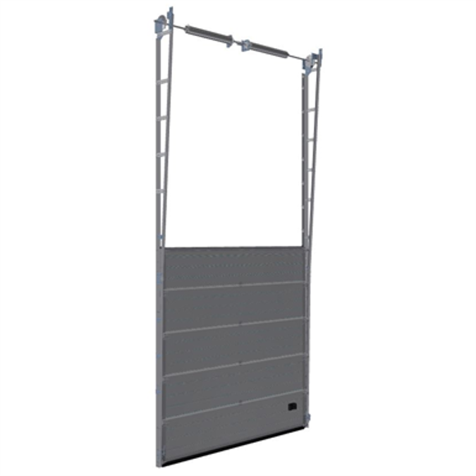 BIMobjekter gratis download! Sectional overhead door vertical lift