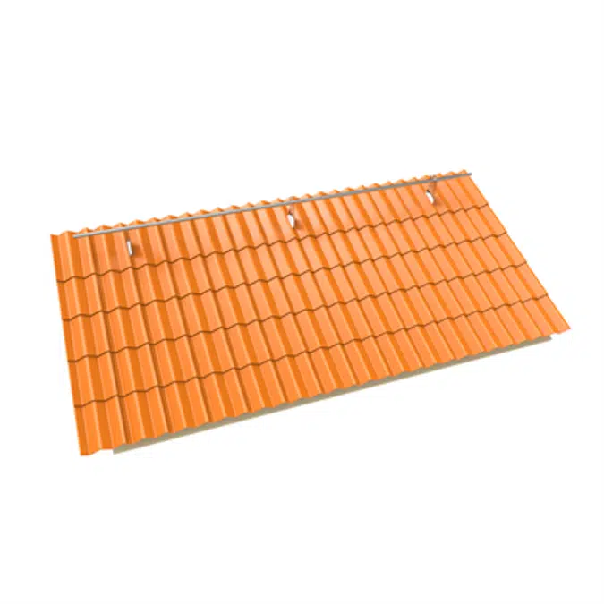 Ridge rail system for clay tile roofs