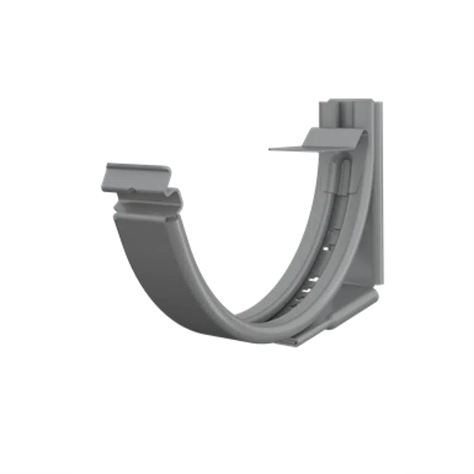 Adjustable fascia bracket for half round gutter 150