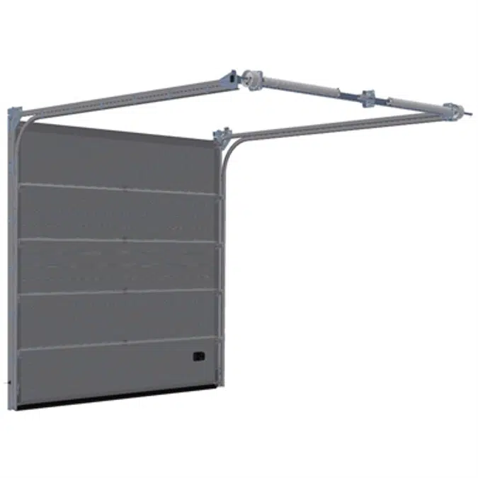 Sectional overhead door - low headroom