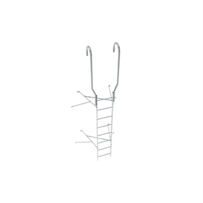 Wall ladder system with 850 offset