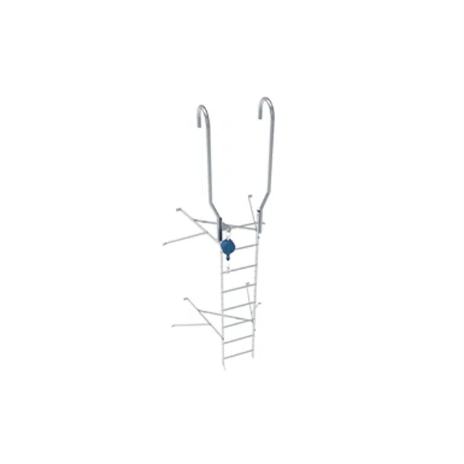Wall ladder system with 850 offset