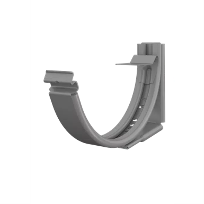 Adjustable fascia bracket for half round gutter 125