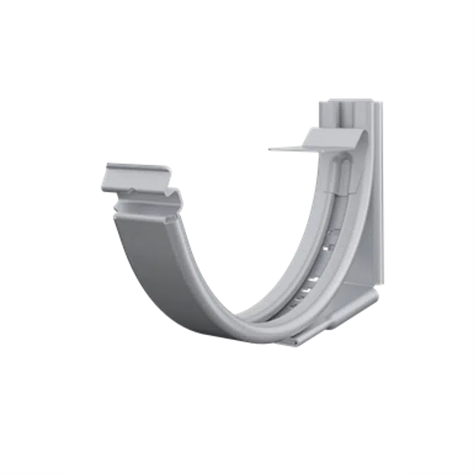 Adjustable fascia bracket for half round gutter 125