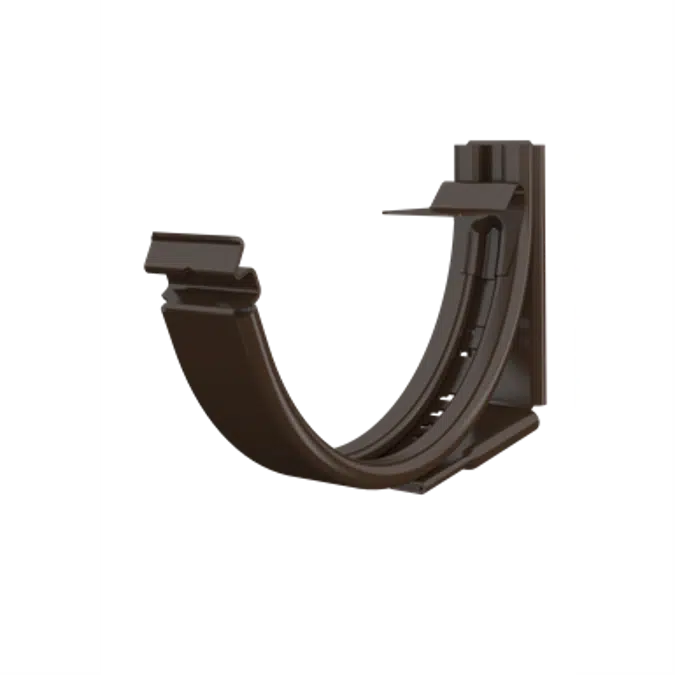 Adjustable fascia bracket for half round gutter 125