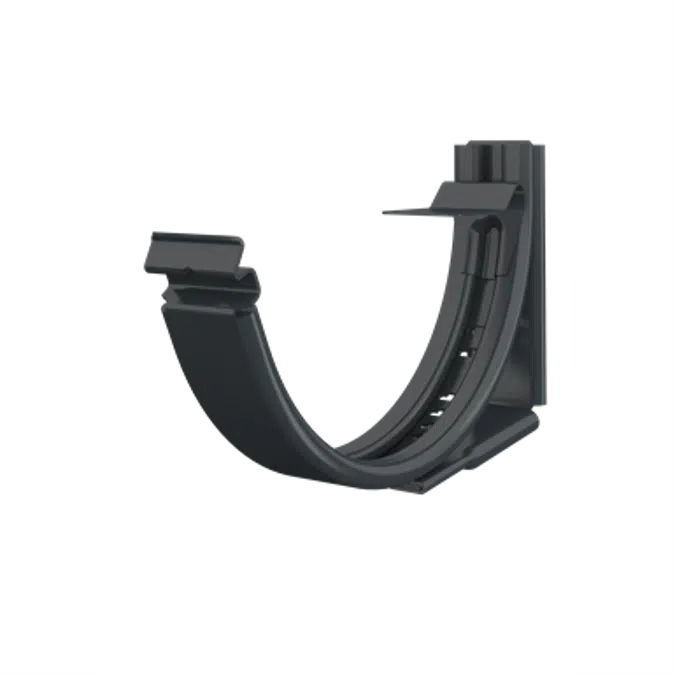 Adjustable fascia bracket for half round gutter 125