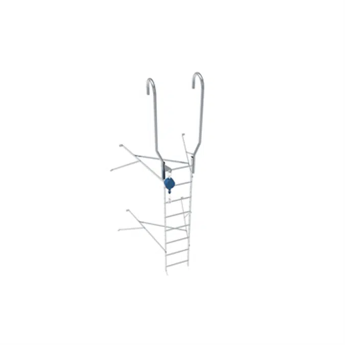 Wall ladder system with 1250 offset