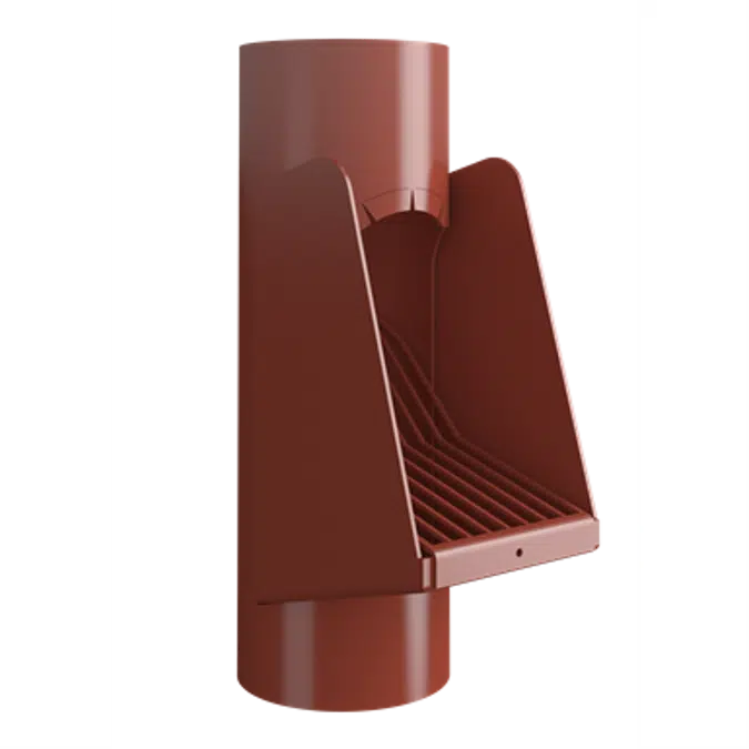 Reinforced pipe with self-cleaning leaf filter in the bottom 300mm