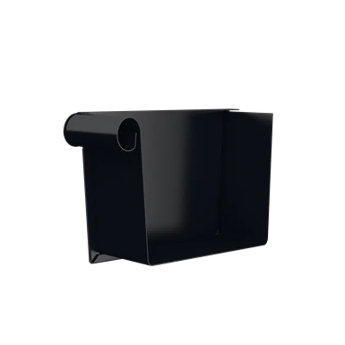 Left stop end for rectangular gutter 140