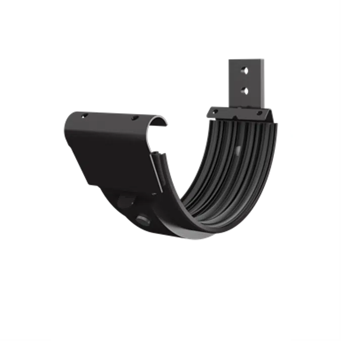 Bracket with gutter joint for half round gutter 150