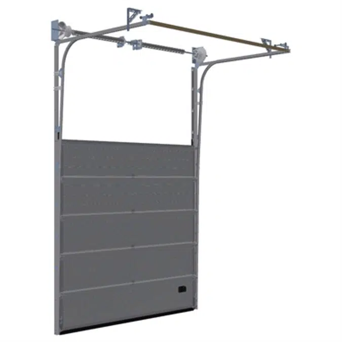 Sectional overhead door - high lift