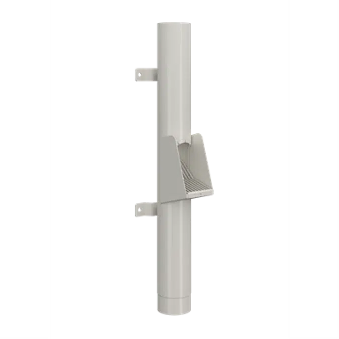 Reinforced pipe with self-cleaning leaf filter in the bottom 850mm