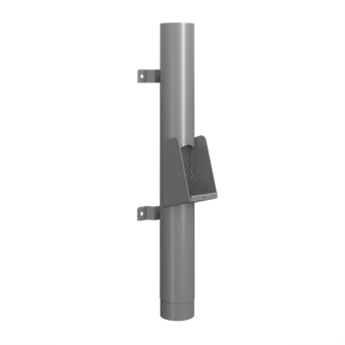 Reinforced pipe with self-cleaning leaf filter in the bottom 850mm
