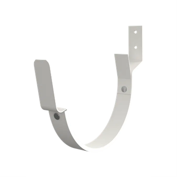 Wall application bracket for half round gutter 150