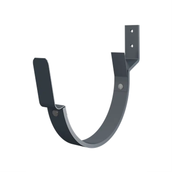 Wall application bracket for half round gutter 150