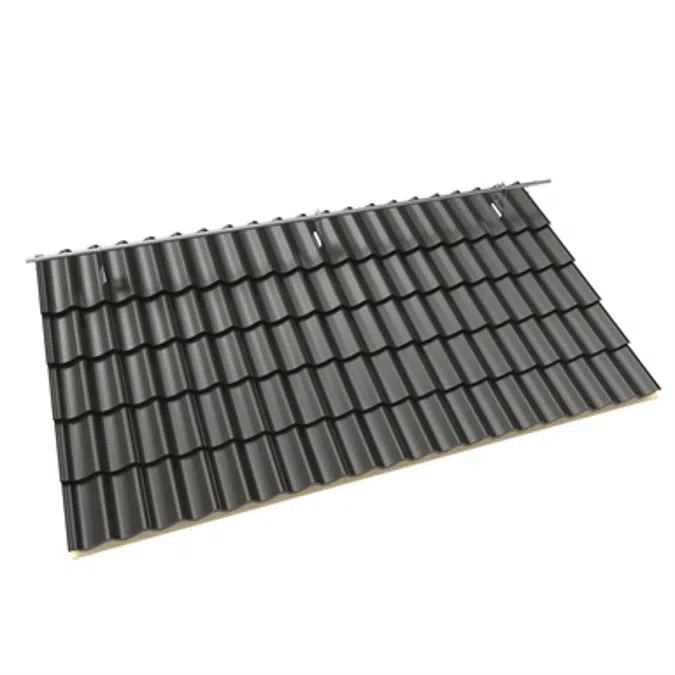 Ridge rail system for concrete tile roofs