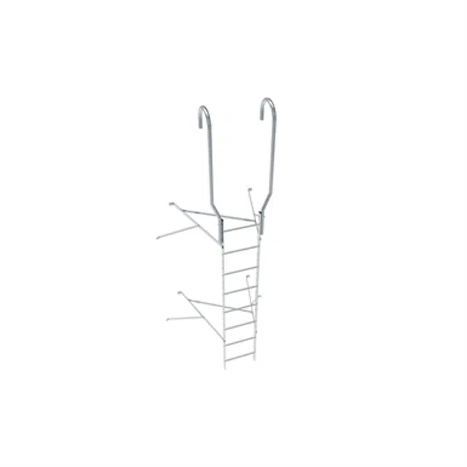 Wall ladder system with 1050 offset
