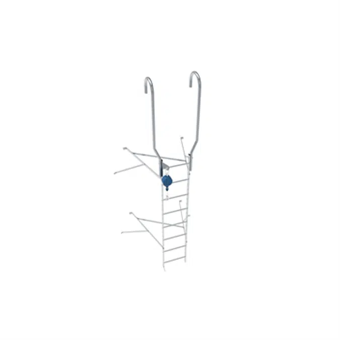 Wall ladder system with 1050 offset