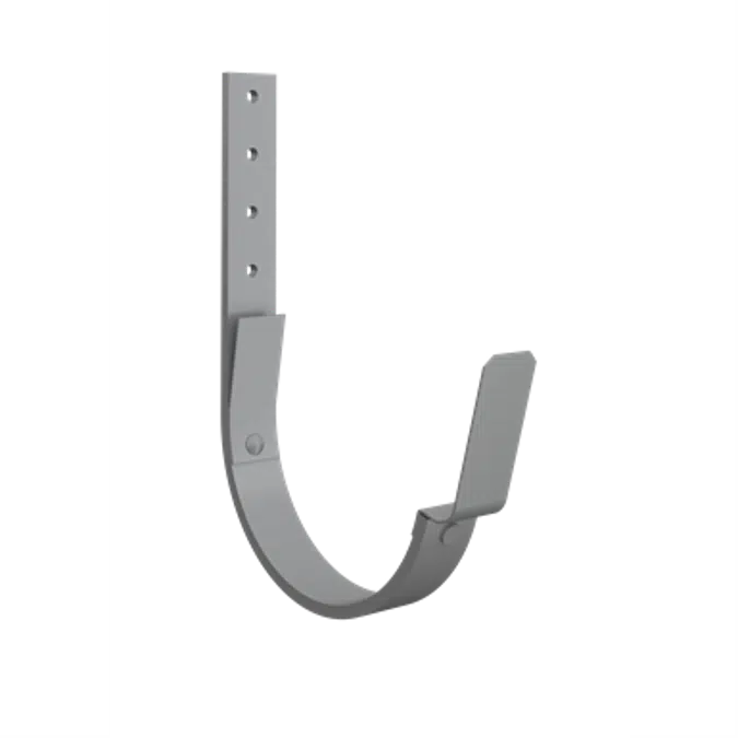 Rafter bracket with clips for half round gutter 150