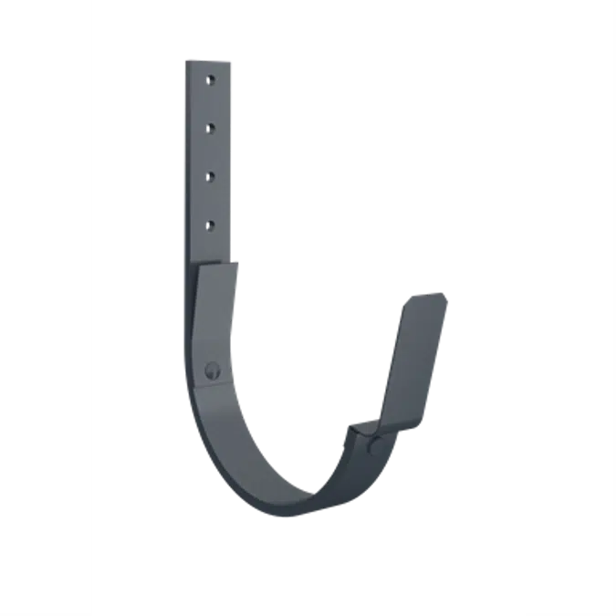Rafter bracket with clips for half round gutter 150