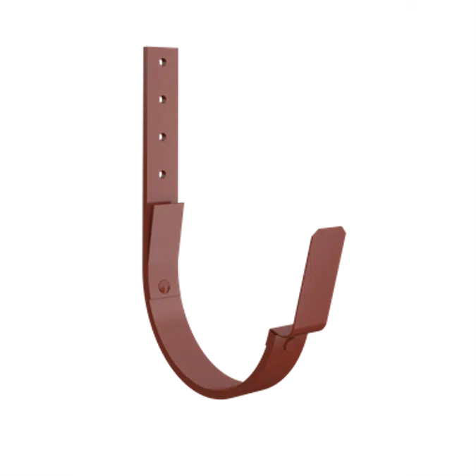 Rafter bracket with clips for half round gutter 150
