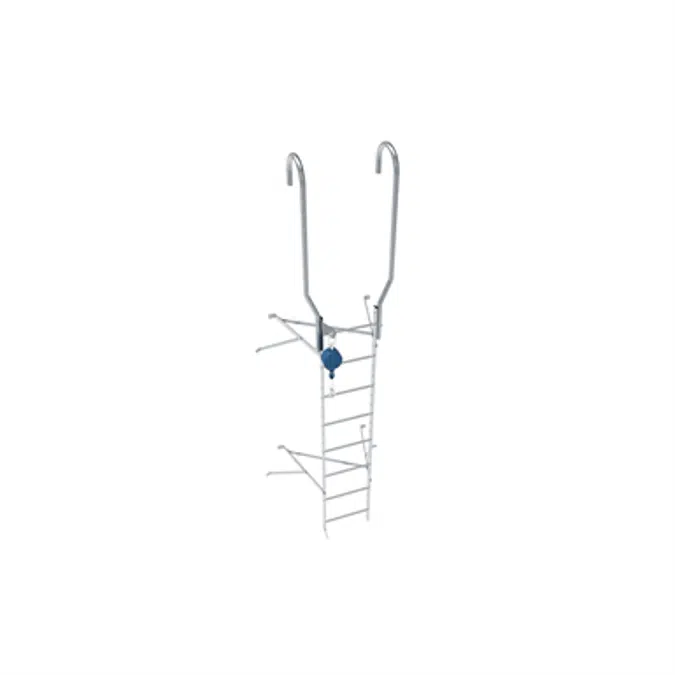Wall ladder system with 650 offset