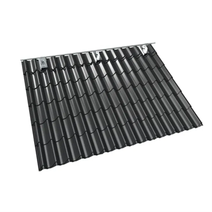 Ridge rail system for metal and membrane roofs