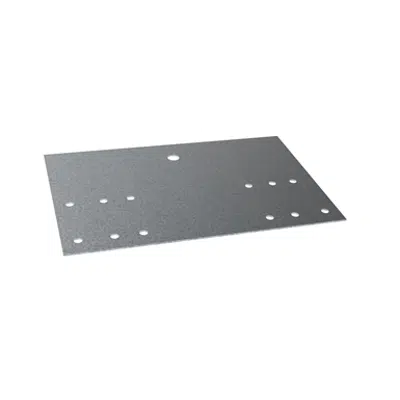 Fastening plate for roof ladder on metal roofs