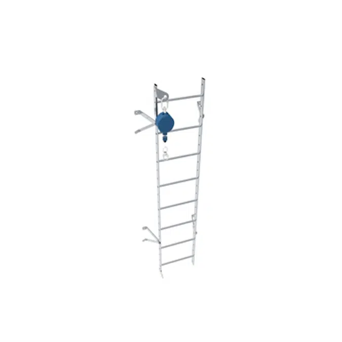 Wall ladder system with 250 offset