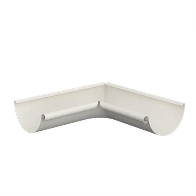 Inner gutter angle for half round gutter 150