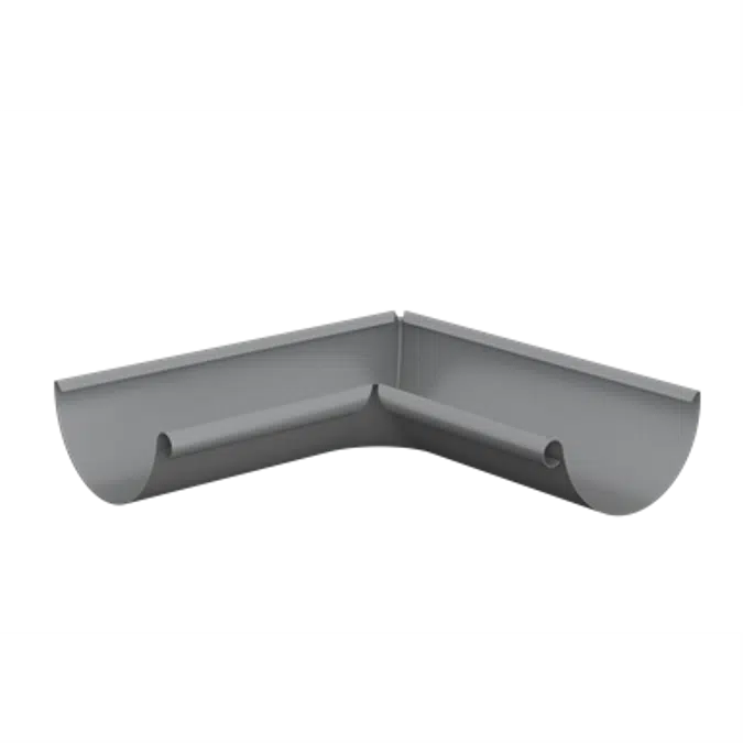 Inner gutter angle for half round gutter 150