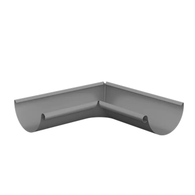 Inner gutter angle for half round gutter 100 