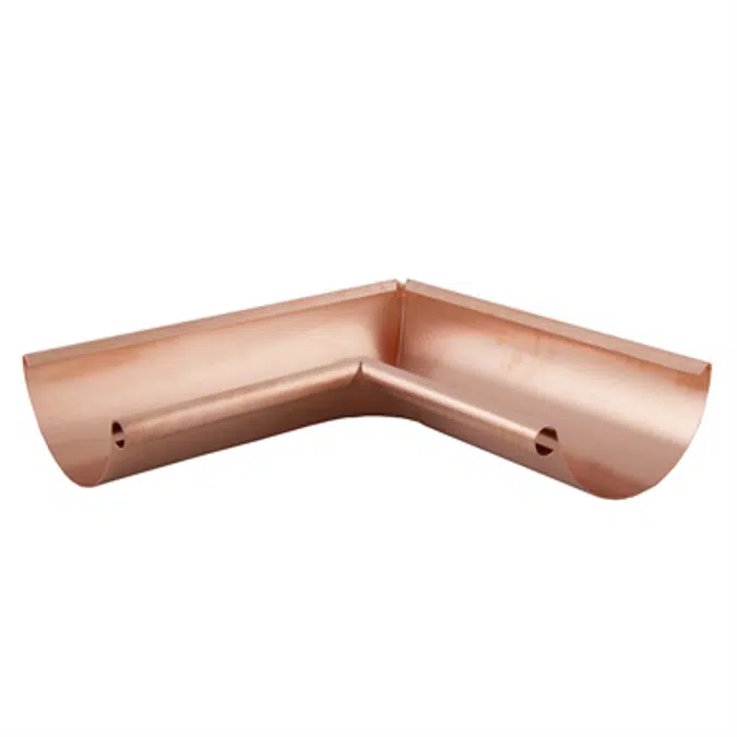 Inner gutter angle for half round gutter 100 