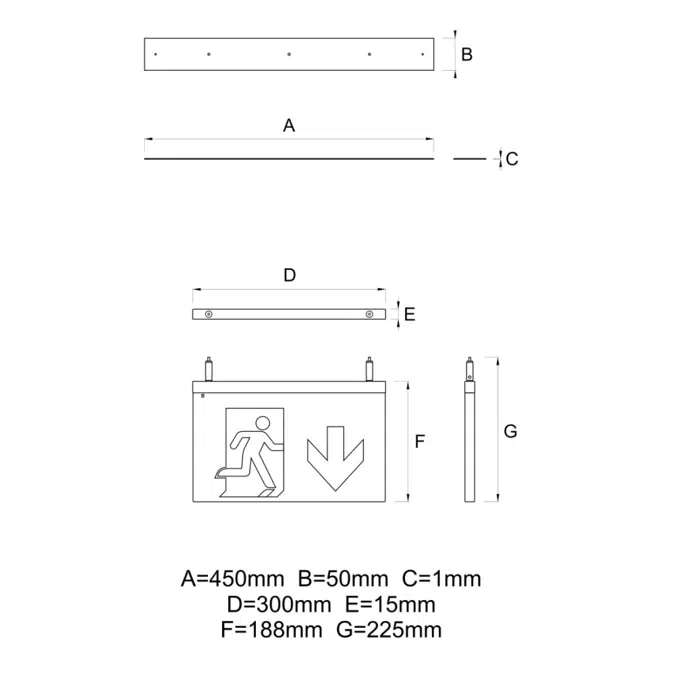 SWING - Emergency signalling luminaire