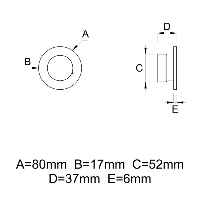 MINI ROUND - Emergency lighting luminaire