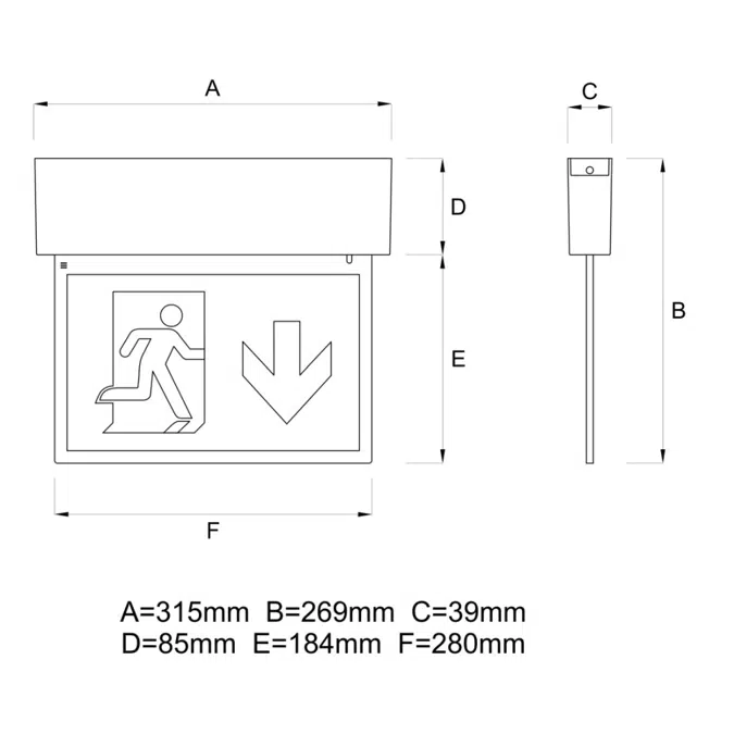 ORION - Emergency signalling luminaire