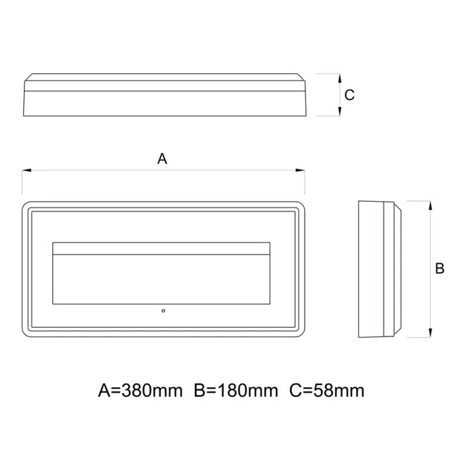 CRISTAL WALL - Emergency lighting luminaire